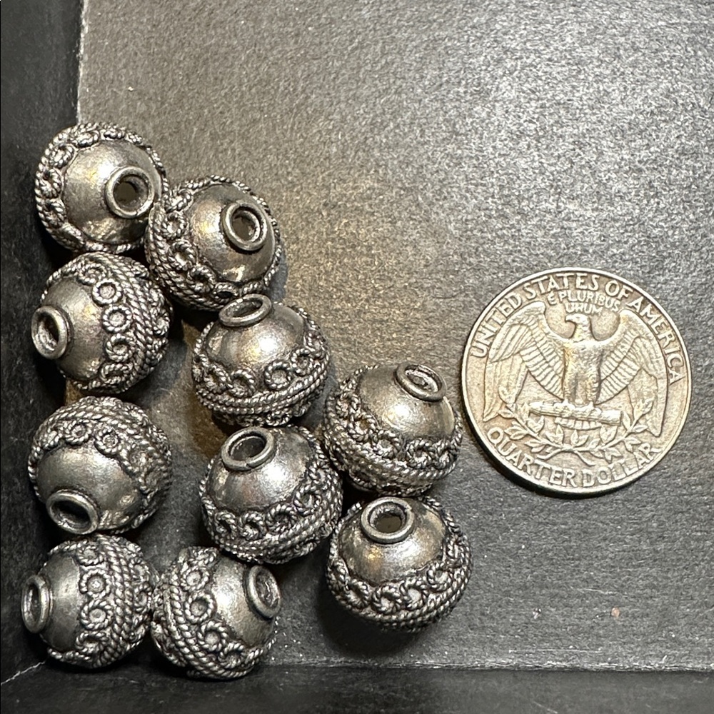 Rare Bundle of Vintage Metal Beads A